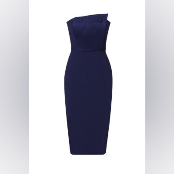 12. MISHA SANZANA DRESS IN MIDNIGHT BLUE SIZE 0 - Picture 5 of 9